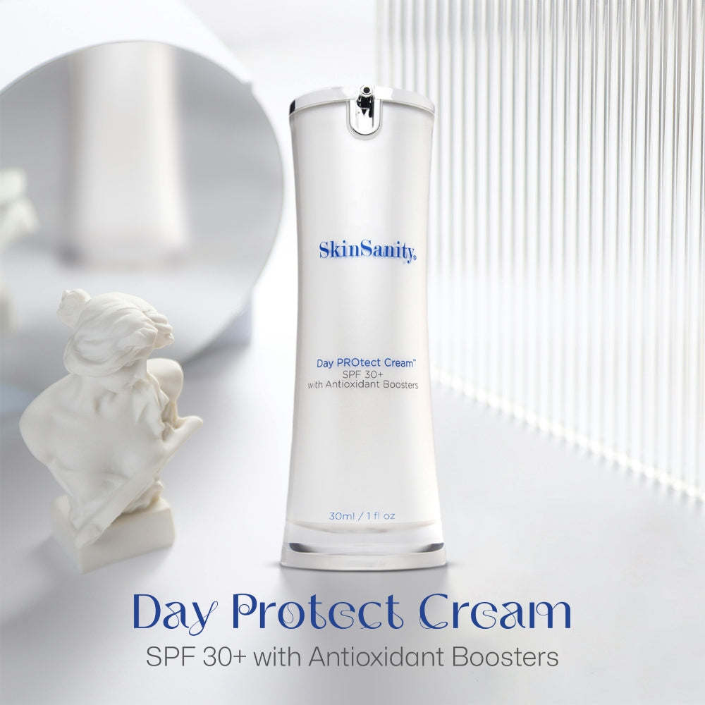 SkinSanity® Day PROtect Cream - Antioxidant Moisturizer with SPF 30 1 oz