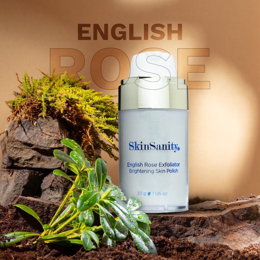 SkinSanity® English Rose Facial Exfoliator Brightening Skin Polish 0.5 oz