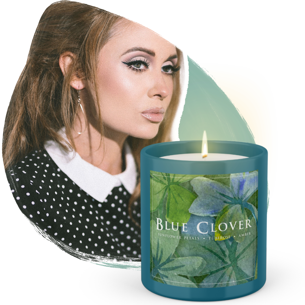 Flowering Pharmacy® Blue Clover Candle bougie parfumée by Katie Cole